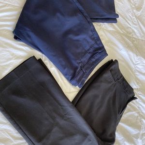 CJ Banks women trousers. 2 pair. 22W. One black, one navy.